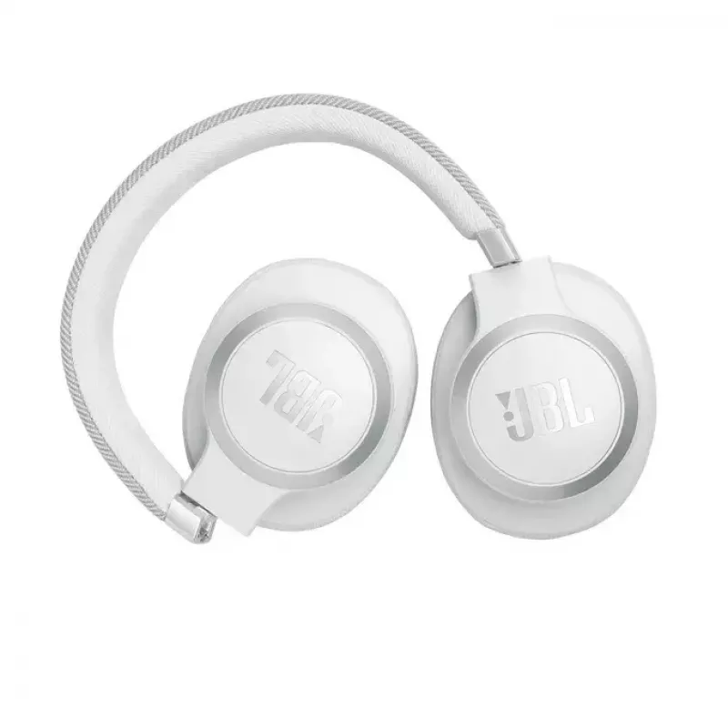 Auscultadores JBL Live 770NC over-ear, sem fios, chamadas/música, Bluetooth, branco
