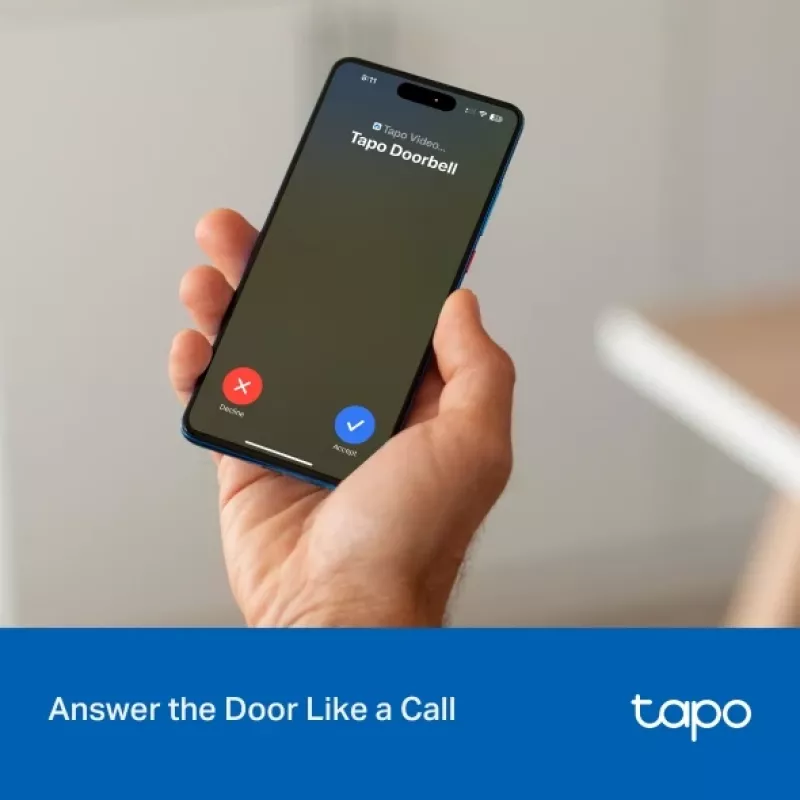 Videoporteiro TP-Link Tapo D205 3 MP preto
