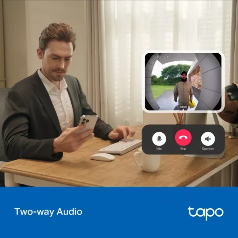 Videoporteiro TP-Link Tapo D205 3 MP preto