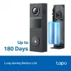 Videoporteiro TP-Link Tapo D205 3 MP preto