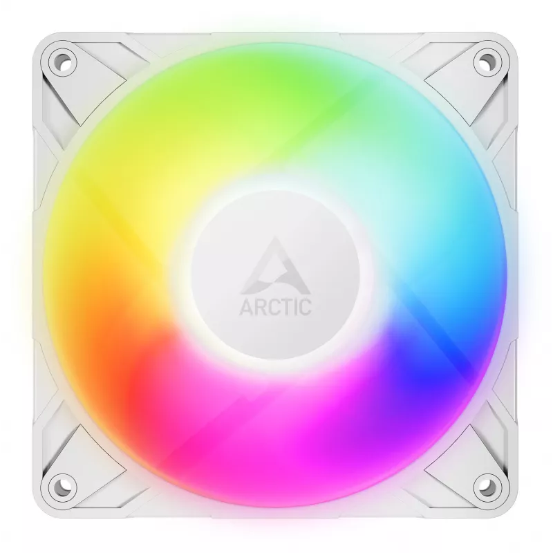 ARCTIC Freezer P12 Pro A-RGB (branco) - pack de 3 ventoinhas A-RGB PWM de 120 mm com divisor de cabos