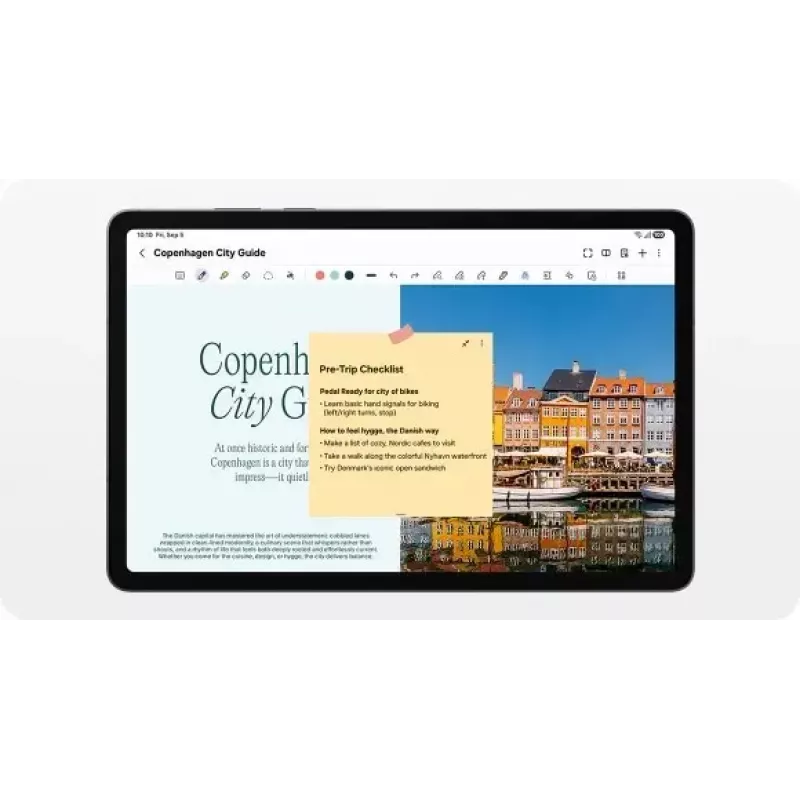 Tablet Samsung Galaxy Tab S11 5G 11 polegadas 12GB RAM 256GB, ecrã 2560x1600, IP68, câmara traseira 13MP, câmara frontal 12MP