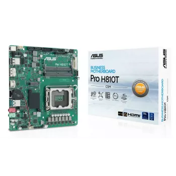 Placa-mãe ASUS Pro H810T-CSM Intel H810 LGA 1851 Mini ITX DDR5 128GB