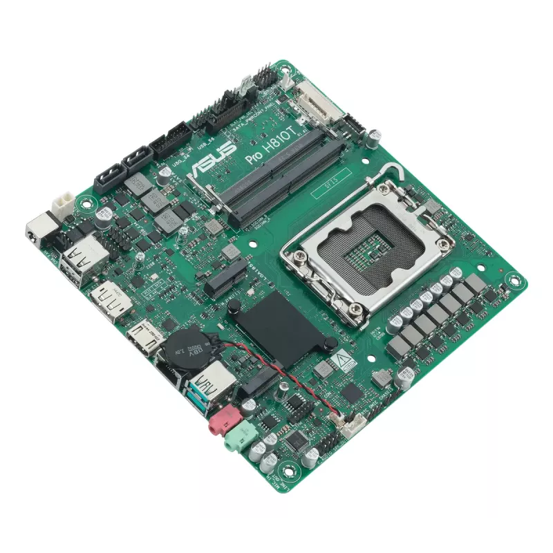 Placa-mãe ASUS Pro H810T-CSM Intel H810 LGA 1851 Mini ITX DDR5 128GB