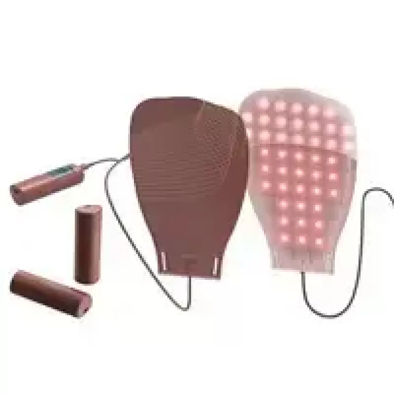 Máscara LED para mãos Garett Beauty Skin Ritual Hands, 7 cores de luz, 150 LEDs, 4 níveis de intensidade, recarregável, silicone, castanho