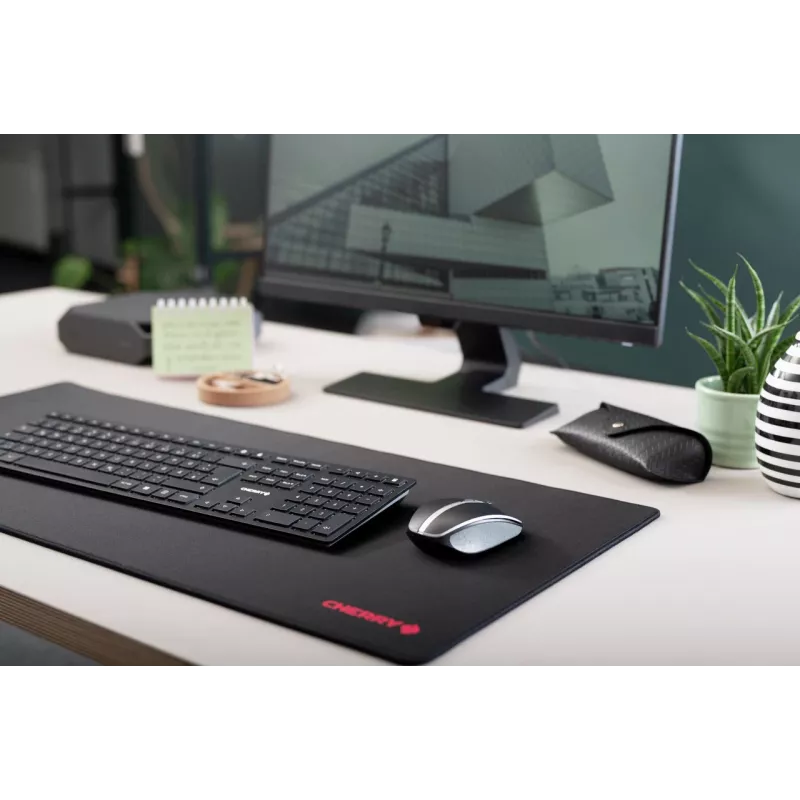 Teclado CHERRY KW 9100 fino universal RF Wireless + Bluetooth AZERTY francês preto