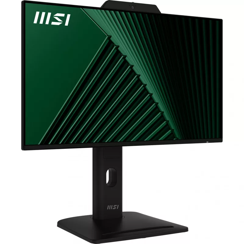MSI PRO MP242PMGDE monitor de 23,8 polegadas (60,5 cm), Full HD 1920x1080, IPS, 120 Hz, 1 ms, câmara web, microfone, hub USB, HDMI, DP, VGA, preto
