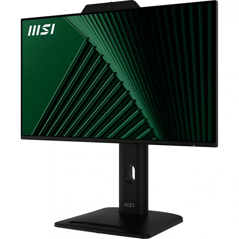 MSI PRO MP242PMGDE monitor de 23,8 polegadas (60,5 cm), Full HD 1920x1080, IPS, 120 Hz, 1 ms, câmara web, microfone, hub USB, HDMI, DP, VGA, preto