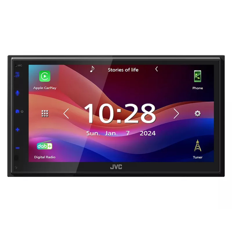 Autorrádio JVC KW-M695DBW Preto Wi-Fi 200 W Bluetooth