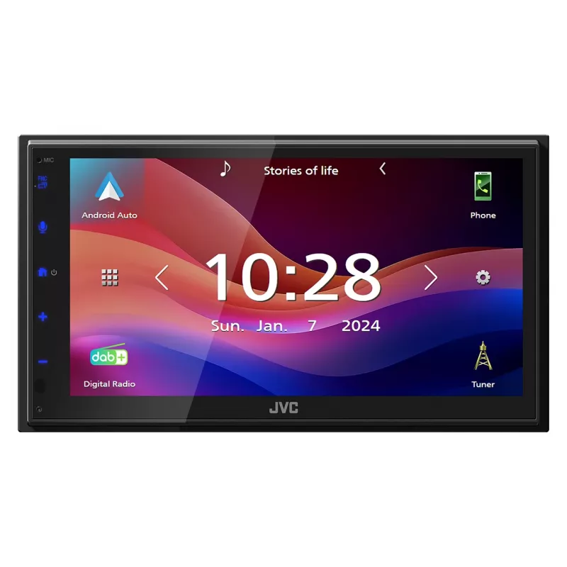 Autorrádio JVC KW-M695DBW Preto Wi-Fi 200 W Bluetooth
