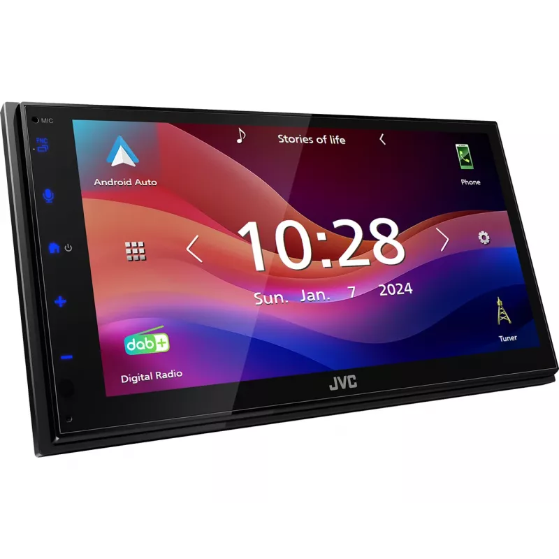 Autorrádio JVC KW-M695DBW Preto Wi-Fi 200 W Bluetooth