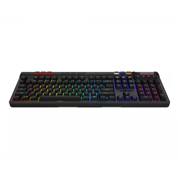 Teclado gaming mecânico MSI STRIKE PRO WIRELESS — Full-Size, USB + Bluetooth, RGB, QWERTY US, preto