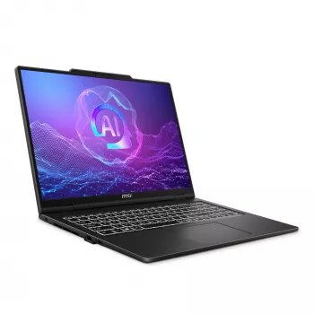 Portátil MSI VenturePro A16 AI+ A3HWEG-003DE — AMD Ryzen AI 7 350, 16 polegadas 2K (2048×1280), 16 GB DDR5, 1 TB SSD, NVIDIA GeForce RTX 5050, Windows 11 Home, cinzento