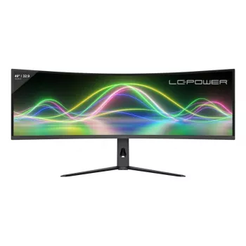 Monitor LC-Power LC-M49QCK 49 polegadas Dual QHD (5120×1440) Curved VA LCD, 3 ms, 32:9, VESA, altura ajustável, preto
