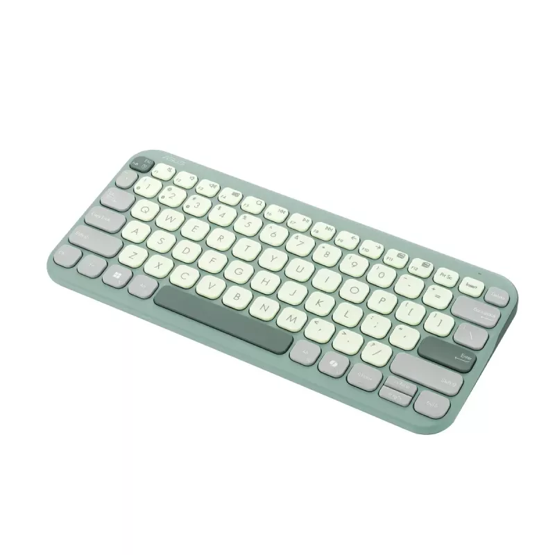 ASUS KW100 /GN/GE/81 Teclado Home Bluetooth QWERTZ alemão verde, verde-claro