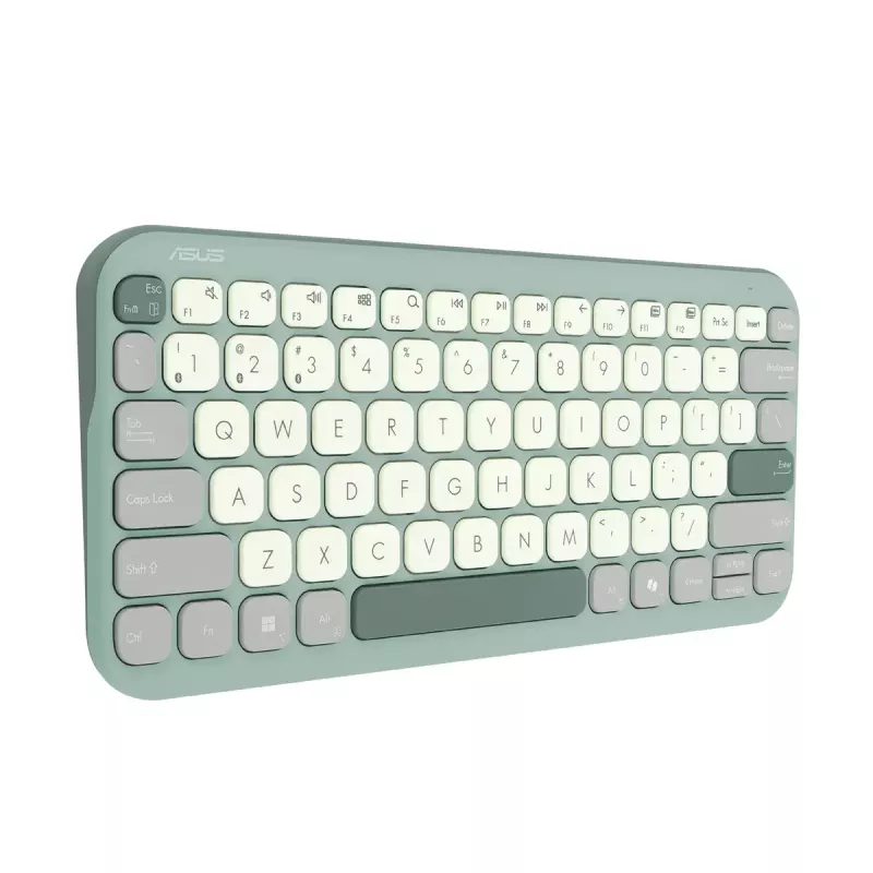 ASUS KW100 /GN/GE/81 Teclado Home Bluetooth QWERTZ alemão verde, verde-claro