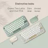ASUS KW100 /GN/GE/81 Teclado Home Bluetooth QWERTZ alemão verde, verde-claro