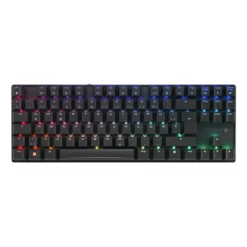 Teclado mecânico gaming CHERRY XTRFY Cherry MX 8.2 TKL Wireless — Tenkeyless, QWERTZ, USB + RF + Bluetooth, RGB, Preto