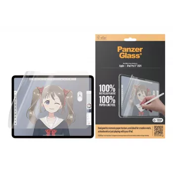 Película de proteção de ecrã PanzerGlass ® GraphicPaper® iPad Pro 11 polegadas (2024-2025) | Ultra-Wide Fit