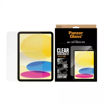 Película de proteção de ecrã PanzerGlass ® iPad 11 polegadas (2025-2026) | 10,9 polegadas (2022) | Ultra-Wide Fit com ferramenta Fastfit