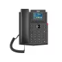 Telefone IP Fanvil X303-2 preto 4 linhas LCD auscultador com fios