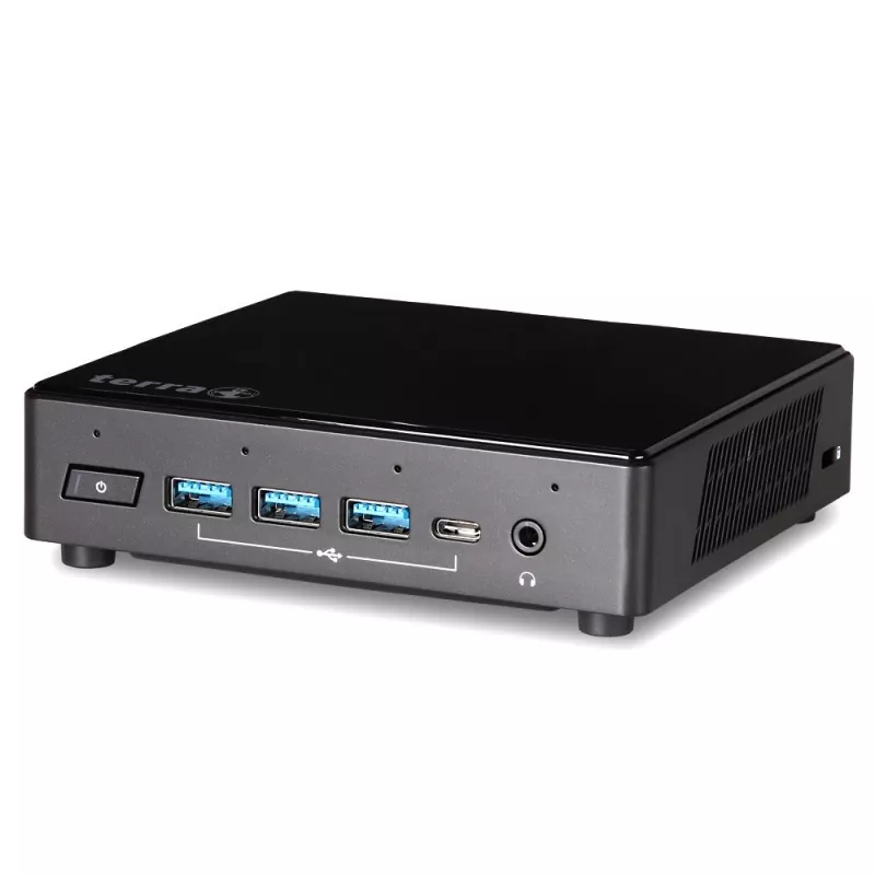 TERRA PC-Micro 3100 Silent Greenline Intel® Celeron® N5100 8 GB DDR4-SDRAM 240 GB SSD Windows 11 Pro Micro PC preto