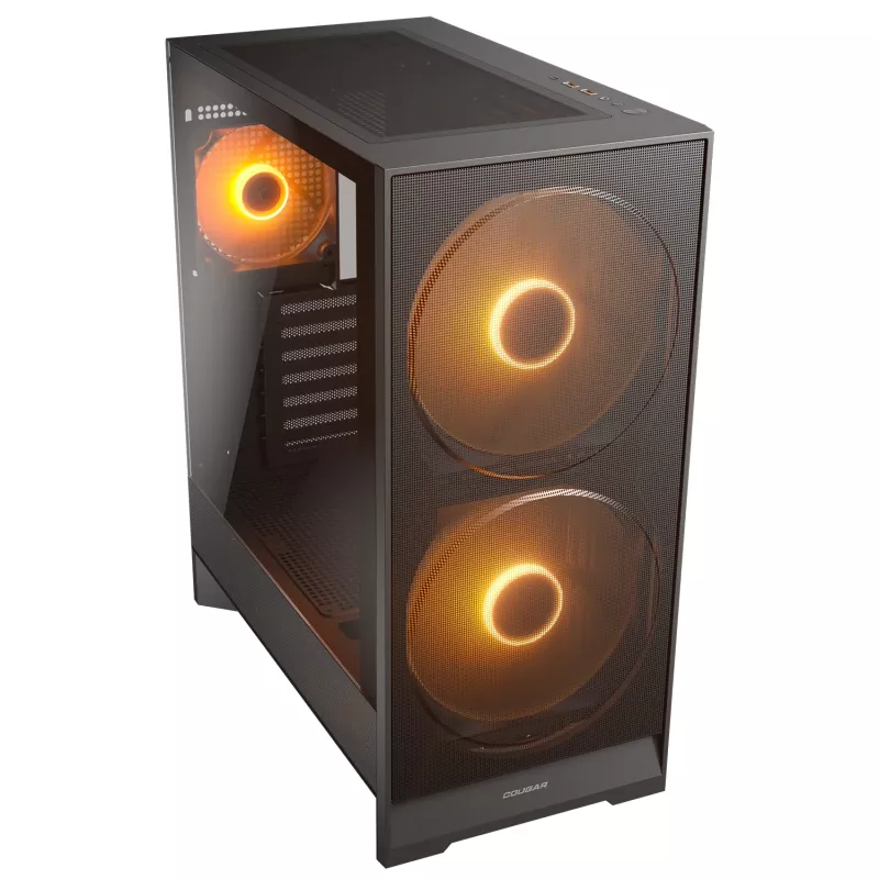 Caixa Midi-Tower COUGAR, Airface 180, ARGB, Preto