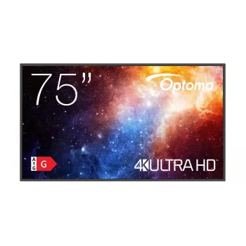 Ecrã plano de sinalização digital Optoma N3751K 75 polegadas LED 4K Ultra HD