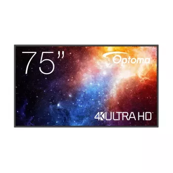Ecrã plano de sinalização digital Optoma N3751K 75 polegadas LED 4K Ultra HD