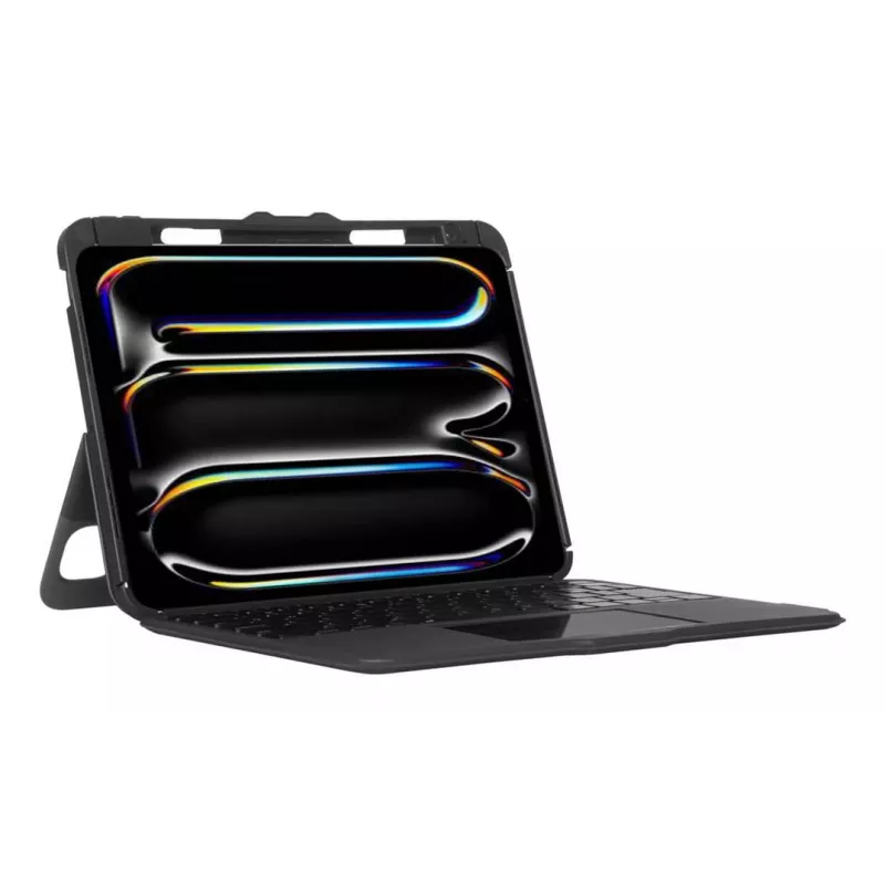 Targus VersaVu Capa com teclado Bluetooth e trackpad em espanhol para iPad 13 polegadas, Preto