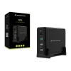 Conceptronic OZUL Carregador de secretária 4 portas 65W USB PD, Interior, AC, 5 V, Preto