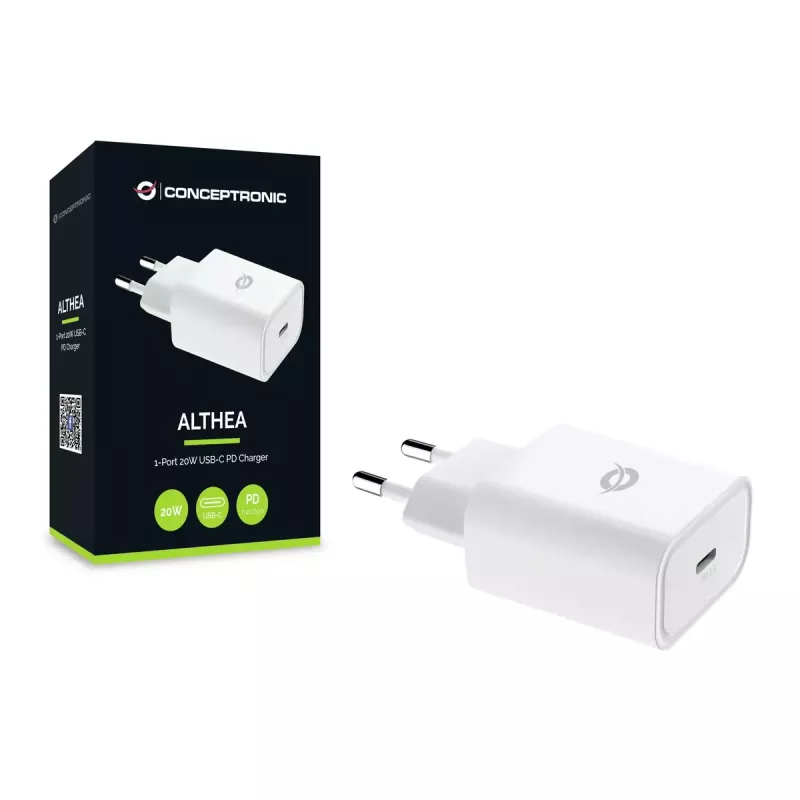 Conceptronic ALTHEA07W Carregador 1 porta 20W USB-C PD