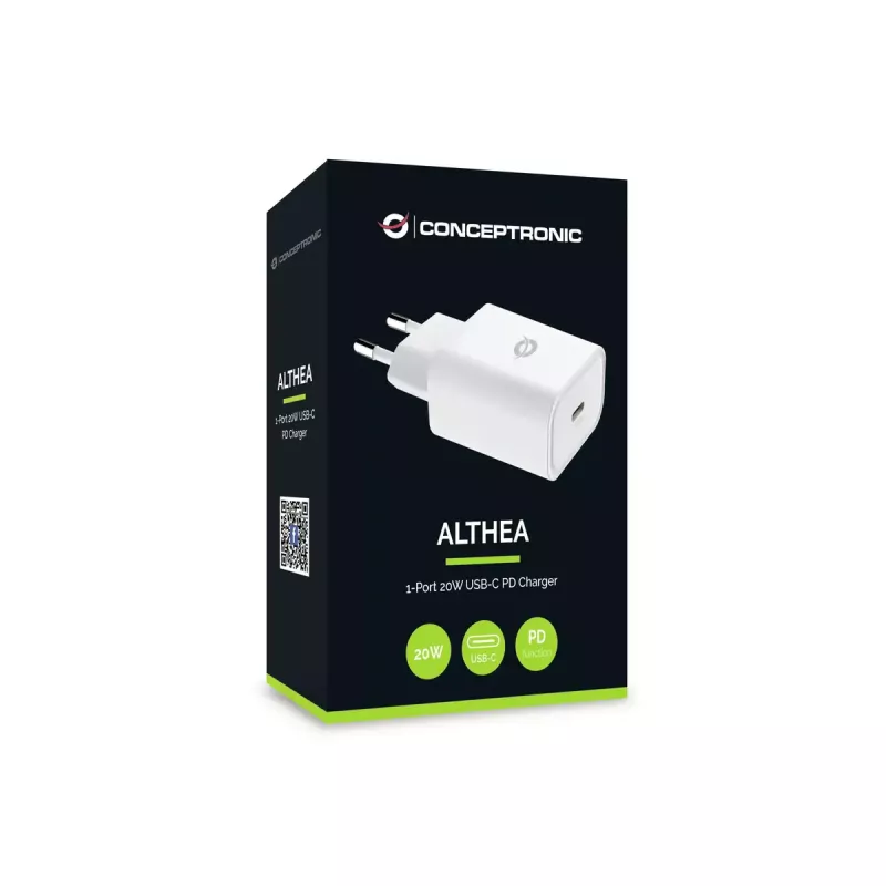 Conceptronic ALTHEA07W Carregador 1 porta 20W USB-C PD