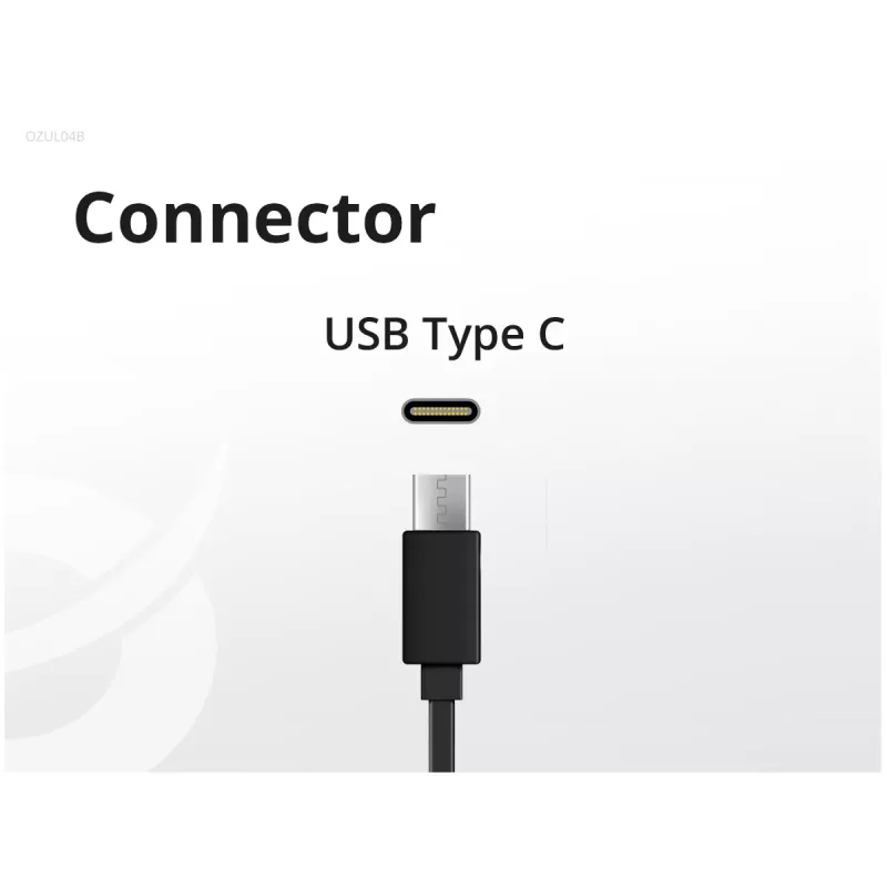 Conceptronic OZUL04BE Carregador 67W GaN USB PD, cabo USB-C integrado