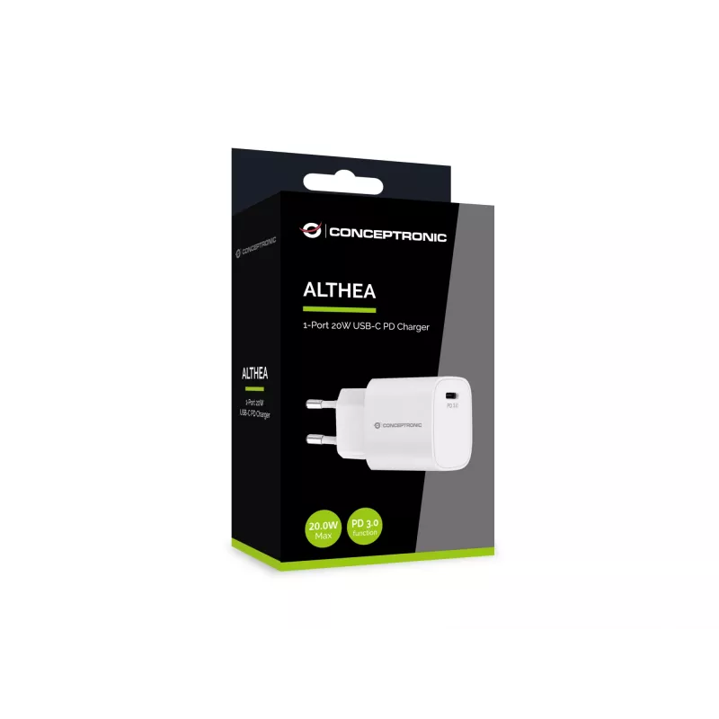 Carregador Conceptronic 1 porta 20W USB-C PD