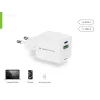 Conceptronic Carregador 2 portas 20W GaN USB PD, USB-C x 1, USB-A x 1 ALTHEA15W