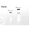 Conceptronic Carregador 2 portas 20W GaN USB PD, USB-C x 1, USB-A x 1 ALTHEA15W