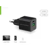 Conceptronic Carregador 2 portas 20W GaN USB PD, USB-C x 1, USB-A x 1, QC 3.0, PPS