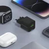Conceptronic Carregador 2 portas 20W GaN USB PD, USB-C x 1, USB-A x 1, QC 3.0, PPS