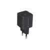 Conceptronic Carregador 2 portas 33W GaN USB PD com cabo de carregamento 3em1, USB-C x 1, USB-A x 1, QC 3.0, PPS