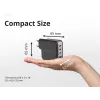 Conceptronic Carregador 4 portas 100W GaN USB PD com cabo de carregamento USB-C, USB-C x 3, USB-A x 1, QC 3.0, PPS