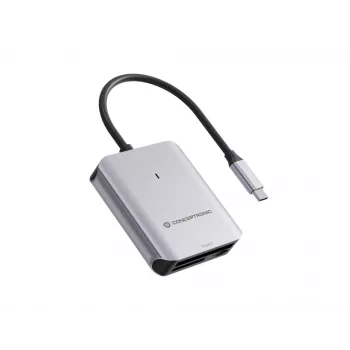 Conceptronic BIAN09G Leitor de cartões 3em1 USB 3.2 Gen 2, CFast 2.0, SD TF/MicroSD 4.0, UHS-II