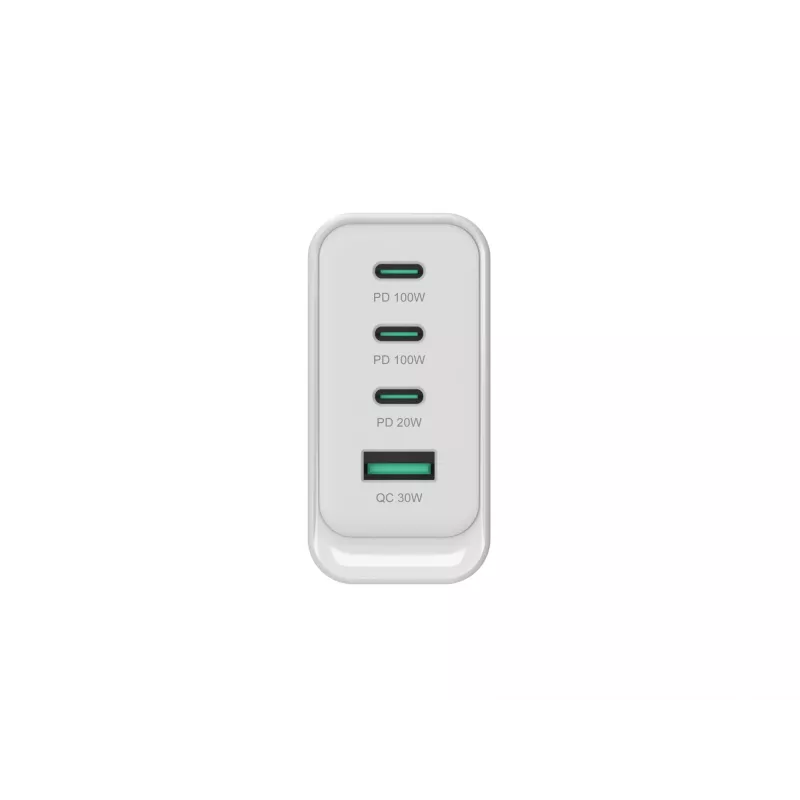 Carregador Conceptronic ALTHEA22W100 4 portas 100W GaN USB PD, USB-C x 3, USB-A x 1, QC 3.0, PPS, PD 3.0