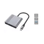 Dock para portátil/replicador de portas Conceptronic DONN13G com fios USB 3.2 Gen 1 (3.1 Gen 1) Type-C cinzento