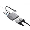 Dock para portátil/replicador de portas Conceptronic DONN13G com fios USB 3.2 Gen 1 (3.1 Gen 1) Type-C cinzento