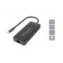 Dock para portátil/replicador de portas Conceptronic DONN14G com fios USB 3.2 Gen 1 (3.1 Gen 1) Type-C cinzento