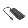 Dock para portátil/replicador de portas Conceptronic DONN14G com fios USB 3.2 Gen 1 (3.1 Gen 1) Type-C cinzento