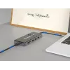 Dock para portátil/replicador de portas Conceptronic DONN15G com fios USB 3.2 Gen 1 (3.1 Gen 1) Type-C cinzento