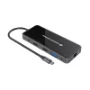 Dock para portátil/replicador de portas Conceptronic DONN15G com fios USB 3.2 Gen 1 (3.1 Gen 1) Type-C cinzento