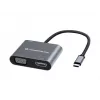 Conceptronic DONN16G com fios USB 3.2 Gen 1 Type-C cinzento 100W 4K Ultra HD